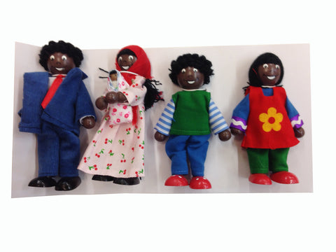 Black Family Dolls set