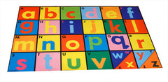 Alphabet Mat - A to Z in bright colours on a felt anti-slip mat.