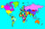 World Map Rug - Multisensory.biz - 2