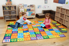 1-100 Number Tiles , Felt square tiles