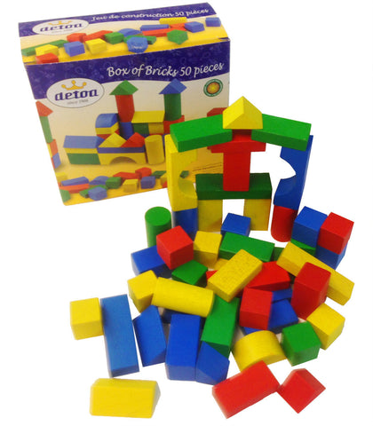 Coloured Wooden Playbricks