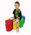 Interlocking Soft Play Barrel Seats - colourful ideal for a reading corner.