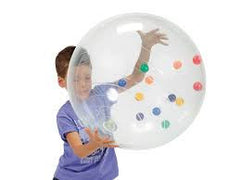 Activity Ball - Fun clear balls with colourful smaller balls inside.