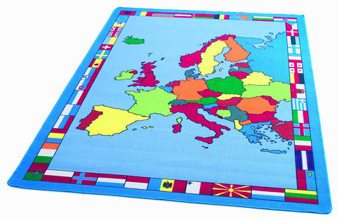 Europe Map Rug
