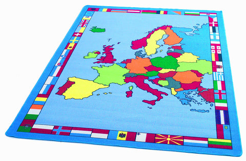 Europe Map Rug – Northern Softplay