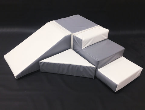 Grey & White Slide & Steps set