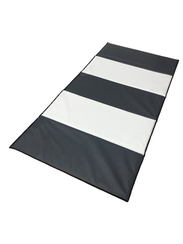 Grey & White Folding Mat