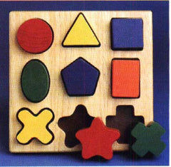 Nine Shape Sorter - match the right shape to the right hole.