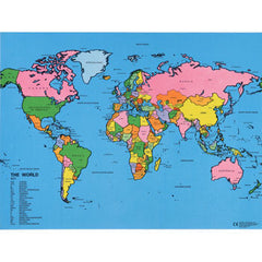 Political World Map - shows all the countries of the world