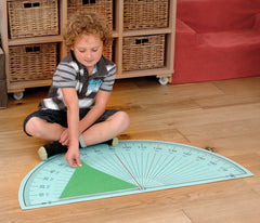 Protractor Playmat - helps teach the importance of angles