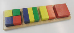 Square Fraction Blocks - Multisensory.biz